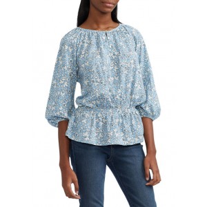 Chaps Women's Printed Rayon Floral Top 