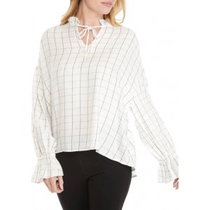 New Directions® Women's Puff Sleeve Romantic Blouse 