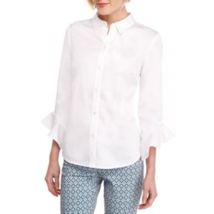 THE LIMITED Fashion Woven Button Down Shirt 