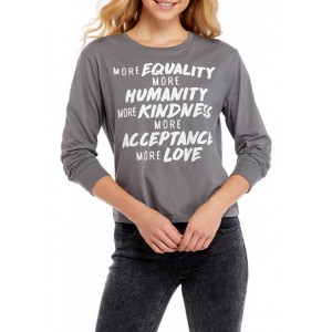 Cold Crush Junior's Long Sleeve Equality Skimmer Top 