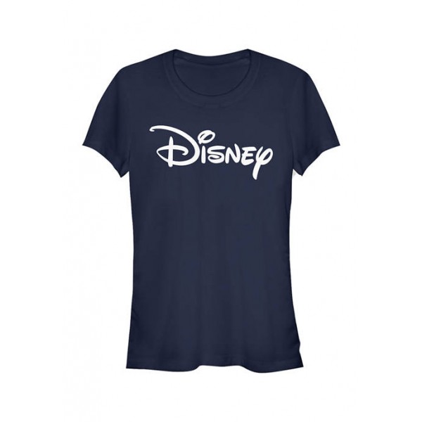 Disney Logo Junior's Licensed Disney Basic Disney Logo T-Shirt