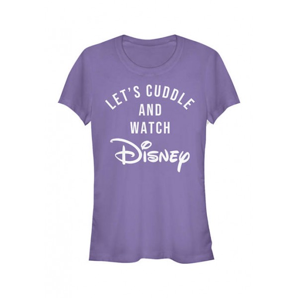 Disney Logo Junior's Licensed Disney Cuddles T-Shirt