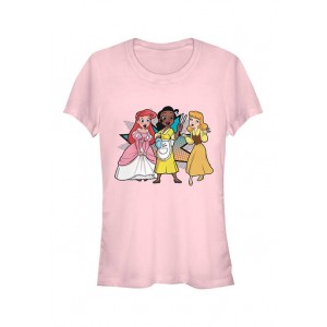 Disney Princess Junior's Comic Princess Tong Trio Graphic T-Shirt 
