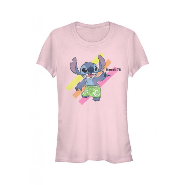 Lilo and Stitch Junior's Licensed Disney Stitch Shaka T-Shirt