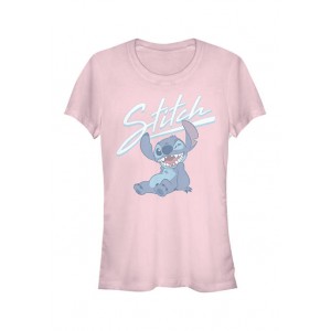 Lilo and Stitch Junior's Licensed Disney Stitch Wink T-Shirt