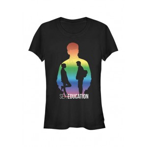 Sex Education Junior's Rainbow Silhouette Graphic T-Shirt 