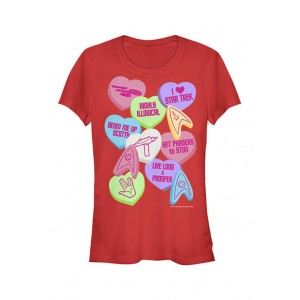 STAR TREK Junior's Trek Hearts T-Shirt 