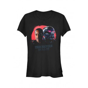 Star Wars The Mandalorian Junior's MandoMon Epi7 Dark Force Graphic T-Shirt 