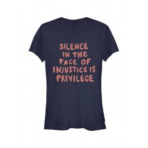 V-Line Junior's Silence Is Privilege T-Shirt