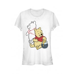 Winnie the Pooh Junior's Licensed Disney Pooh Line Art T-Shirt 