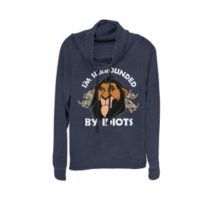 Disney® Lion King Scar Surrounded by Idiots Cowl Neck Graphic Pullover