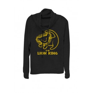 Disney® Lion King Simba Cave Painting Cowl Neck Graphic Pullover 