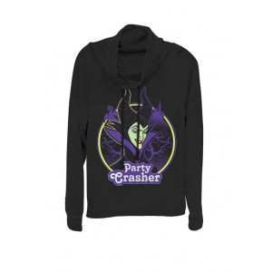 Disney® Sleeping Beauty Maleficent Party Crasher Cowl Neck Graphic Pullover 
