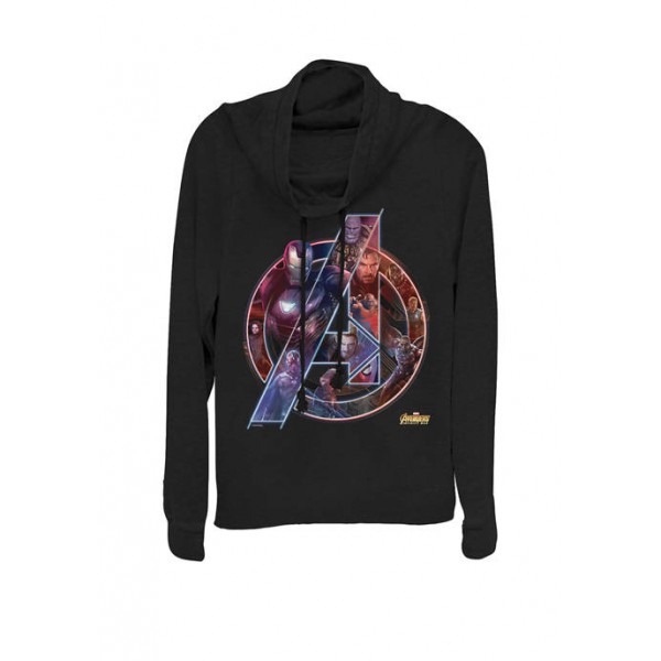 Marvel™ Avengers Infinity War Neon Team Cowl Neck Graphic Pullover