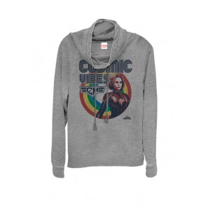 Marvel™ Captain Marvel™ Rainbow Cosmic Vibes Cowl Neck Graphic Pullover 