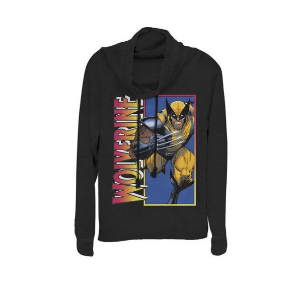 Marvel™ Classic X-Men Wolverine Claw Portrait Cowl Neck Graphic Pullover