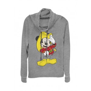 Mickey Classic Junior's Licensed Disney Mickey Firefighter Pullover Top 