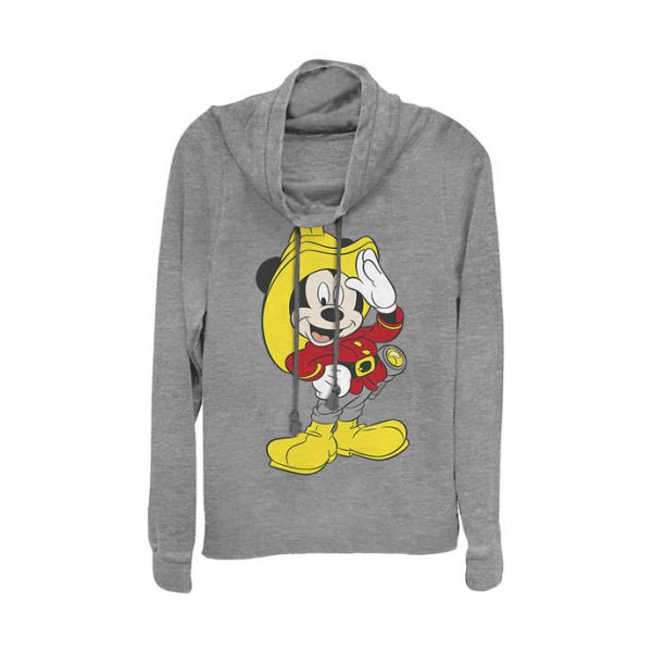 Mickey Classic Junior's Licensed Disney Mickey Firefighter Pullover Top