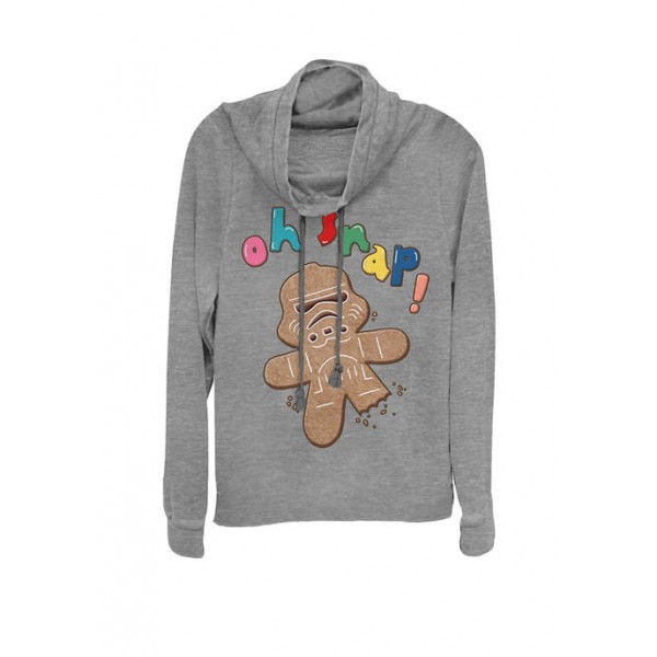Star Wars® Christmas Stormtrooper Gingerbread Man Cookie Oh Snap Cowl Neck Graphic Pullover