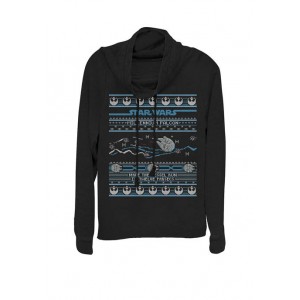 Star Wars® Falcon Kessel Run Ugly Christmas Sweater Cowl Neck Graphic Pullover 