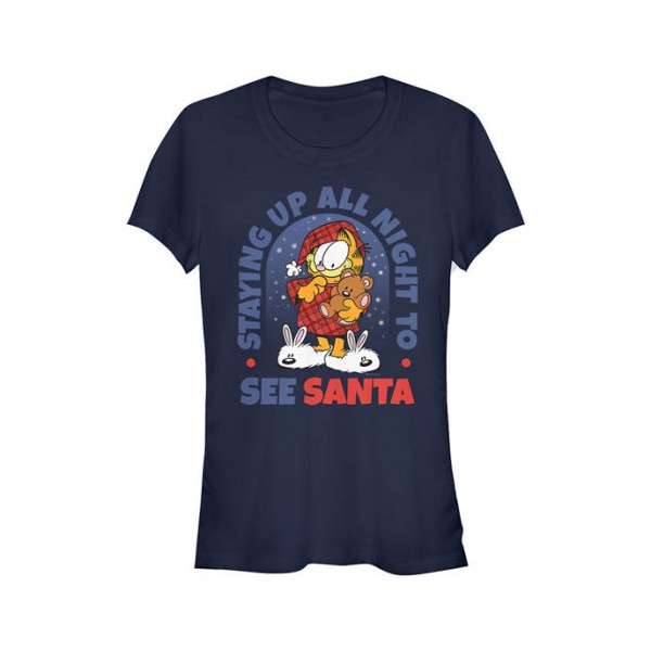 Garfield Junior's Santa Up Late T-Shirt