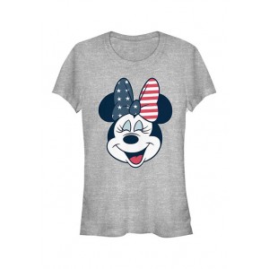 Mickey Classic Junior's American Bow Graphic T-Shirt 