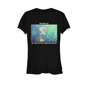 SpongeBob SquarePants Relatable Squidward Short Sleeve Graphic T-Shirt
