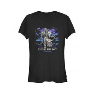 Star Wars The Mandalorian Junior's Galaxy Graphic T-Shirt