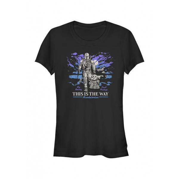 Star Wars The Mandalorian Junior's Galaxy Graphic T-Shirt