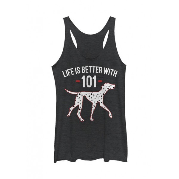 101 Dalmations Junior's Licensed Disney Better With Tank Top