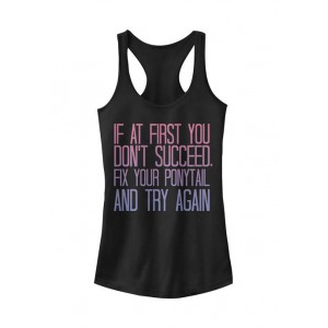 Chin-Up Junior's Fix That Ponytail Graphic Tank Top 