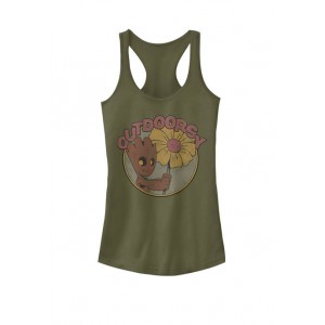 Guardians Of The Galaxy Outdoorsy Groot Racerback Graphic Tank 