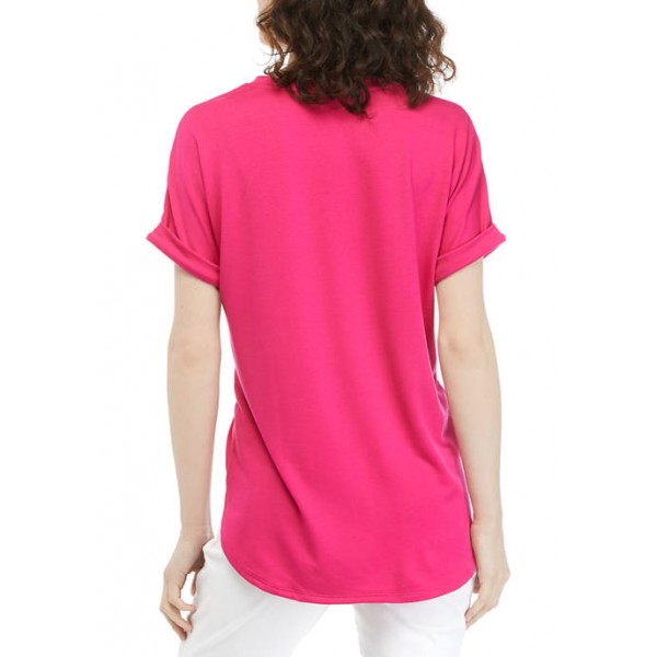 Crown & Ivy™ Women's Short Sleeve Baby Terry T-Shirt
