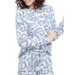 New Directions® Studio Women's Bubble Sleeve Printed Pullover 