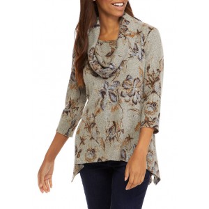 New Directions® Women's Hacci Cowl Neck Top 