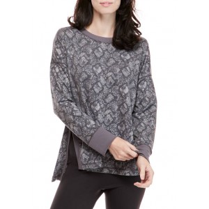 New Directions® Women's Studio Crew Neck Sweatshirt with Slits