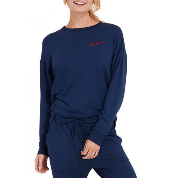 Vineyard Vines Women's Lightweight Dream Cloth Crew Neck Sweatshirt