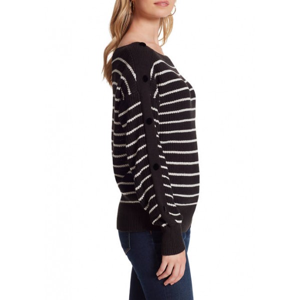 Jessica Simpson Adley Button Sleeve Sweater