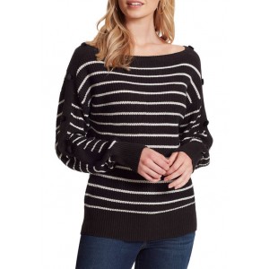 Jessica Simpson Adley Button Sleeve Sweater 