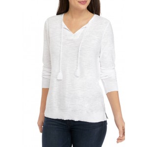 Kim Rogers® Women's Long Sleeve Popover Tassel Sweater 