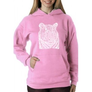 LA Pop Art Word Art Hooded Sweatshirt - Big Cats 