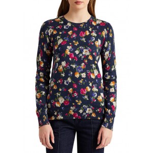 Lauren Ralph Lauren Women's Floral Cotton Modal Sweater 