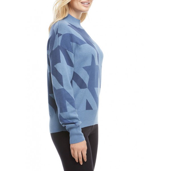 THE LIMITED LIMITLESS Women's Houndstooth Rib Detail Sweater