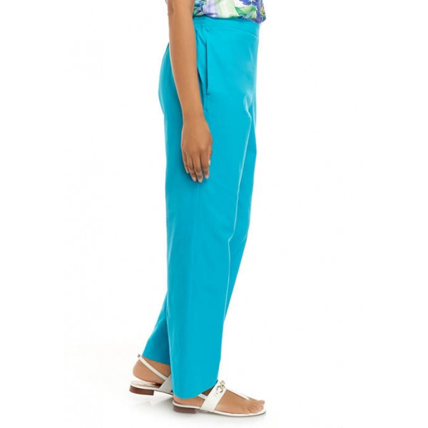 Alfred Dunner Women's Turquoise Skies 2020 Proportioned Pants