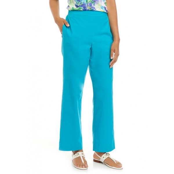 Alfred Dunner Women's Turquoise Skies 2020 Proportioned Pants